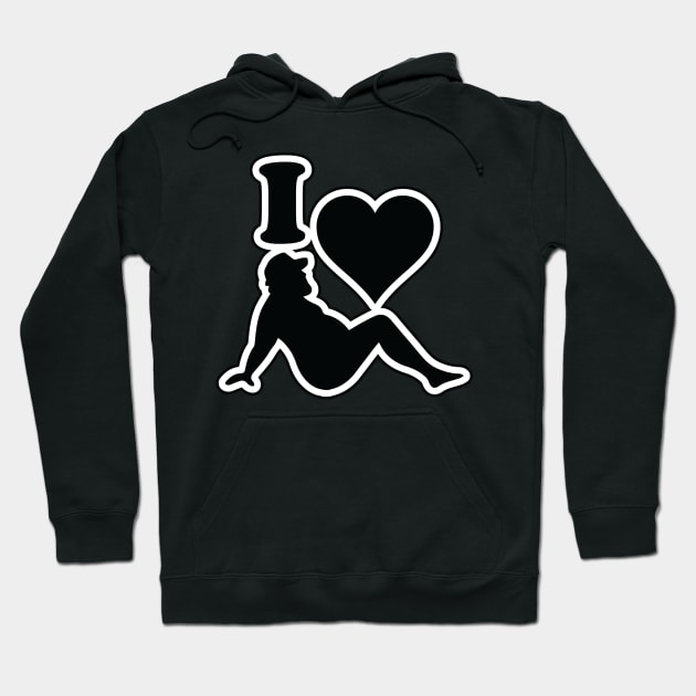 I love chubby men Hoodie by OrneryDevilDesign